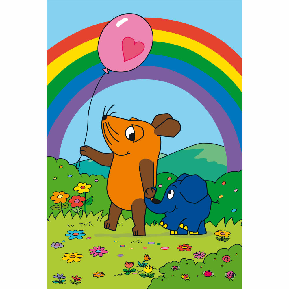 Schmidt Spiele Die Maus Gute Freunde, Children's Puzzle, 3 x 24 Pieces, Puzzle, Puzzle Game, From 3 Years, 56212