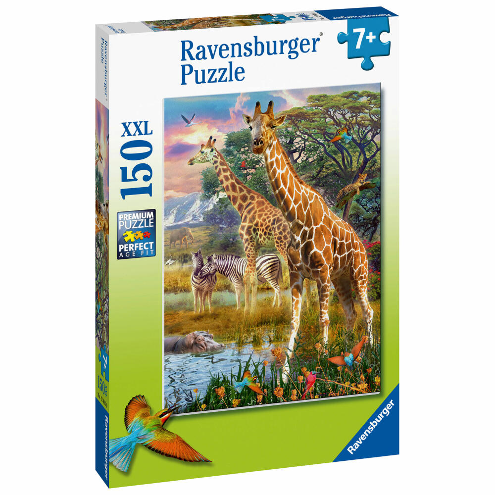 Ravensburger Puzzle Colorful Savanna, Children's Puzzle, Puzzle Game, XXL Format, 150 Pieces, 12944