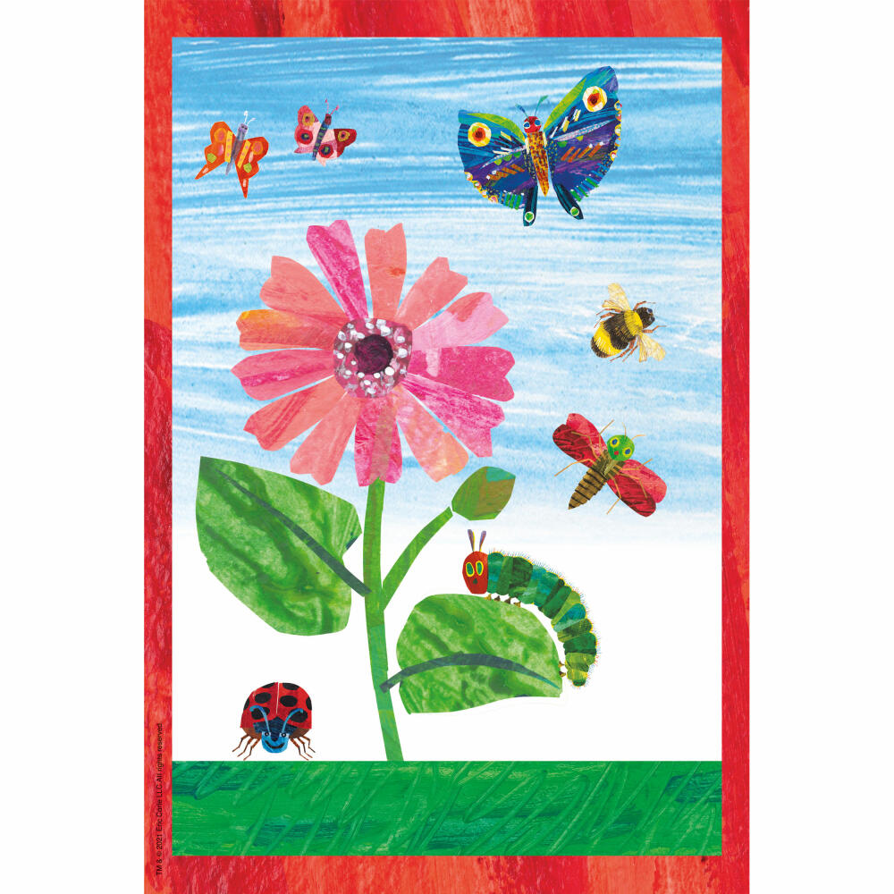 Schmidt Spiele The World of the Very Hungry Caterpillar, Children's Puzzle, Children's Puzzles, 3 x 48 pieces, 56431