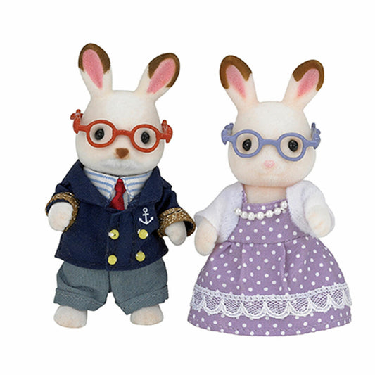 Sylvanian Families Schokoladenhasen Großeltern, Spielfiguren, Figuren, Spielzeug, Kinder, 5190