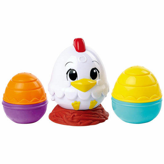 Simba ABC Stapelhühnchen, Stapelspiel, Stapelspielzeug, Spiel, ab 12 Monaten, 104010184