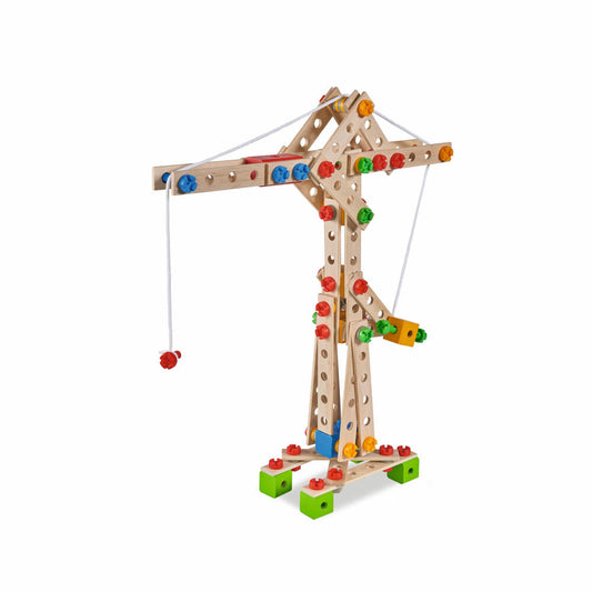 Eichhorn Constructor Crane Set, 170 pcs., Construction Kit, Building Set, Construction Kit, Airplane, Children's Toy, Wood, 100039097