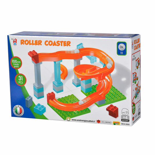 Androni Kugelbahn, 31-tlg., Roller Coaster, Kugel Bahn, Murmelbahn, Kinder, Spielzeug, ab 4 Jahre, 104114485