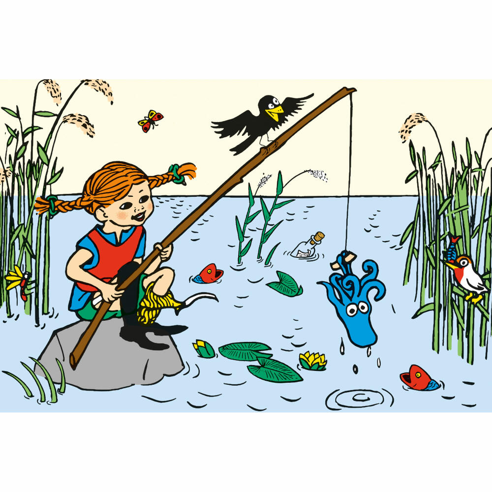 Schmidt Spiele Pippi Longstocking I make the world as I like it, children's puzzle, children's puzzle, from 4 years, 3 x 48 pieces, 56445