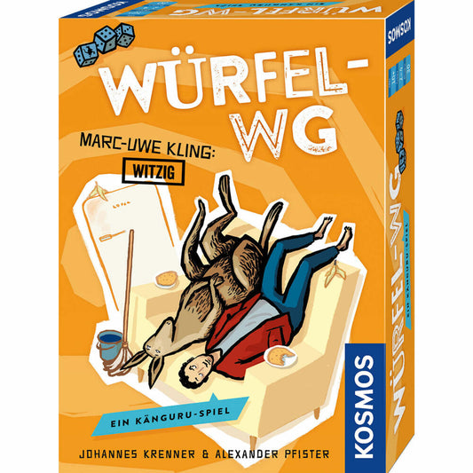 KOSMOS Würfel-WG, Würfelspiel, Gemeinschaftsspiel, Spiel, Spielware, Marc-Uwe Kling, 2-4 Spieler, ab 10 Jahren, 693176