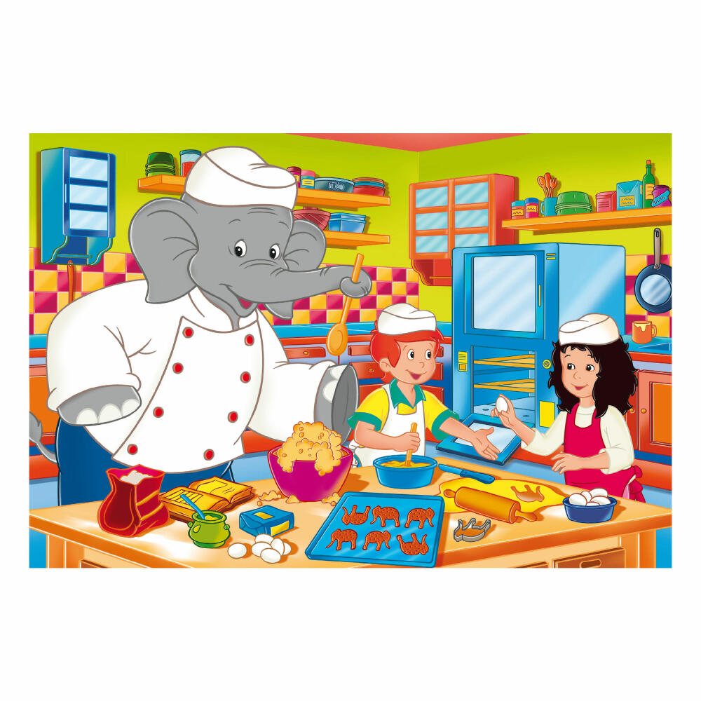 Schmidt Spiele Benjamin Blümchen Im Einsatz, Kinderpuzzle, 3 x 48 Teile, Puzzle, Puzzlespiel, Ab 4 Jahren, 56209