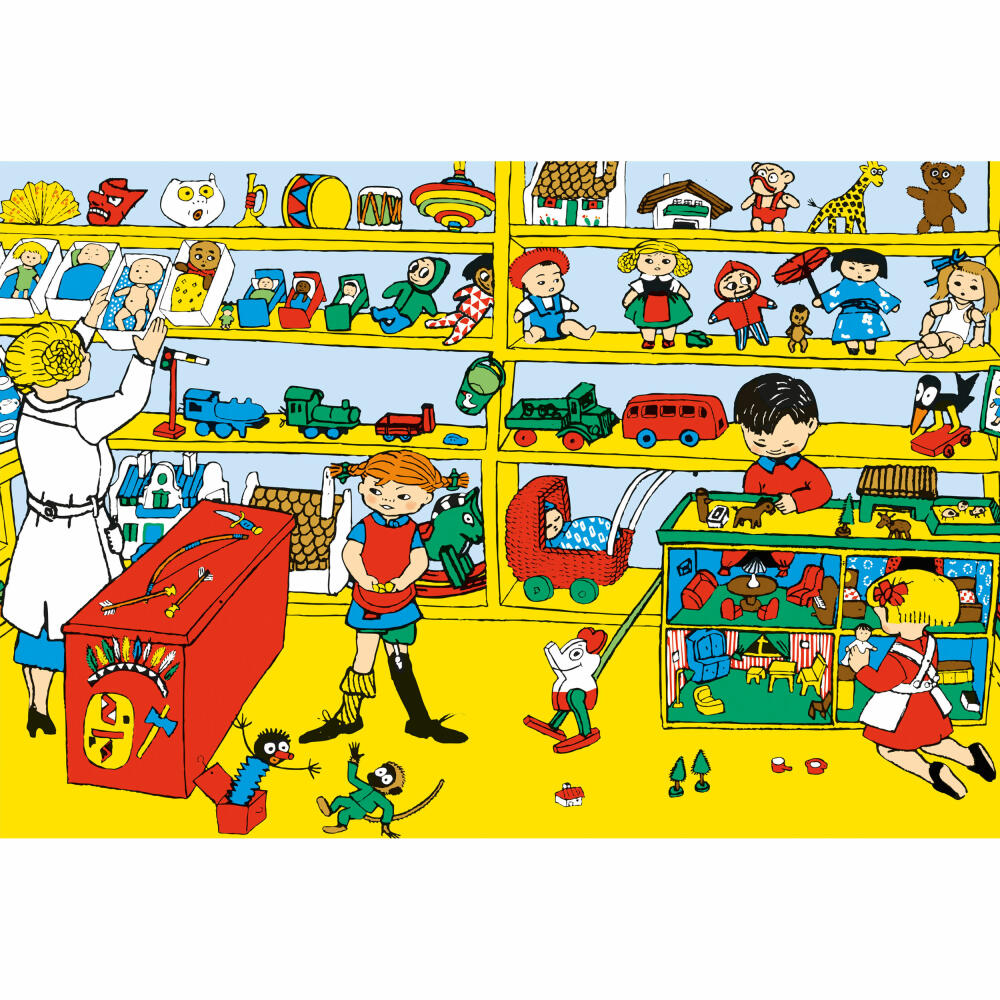 Schmidt Spiele Pippi Longstocking I make the world as I like it, children's puzzle, children's puzzle, from 4 years, 3 x 48 pieces, 56445