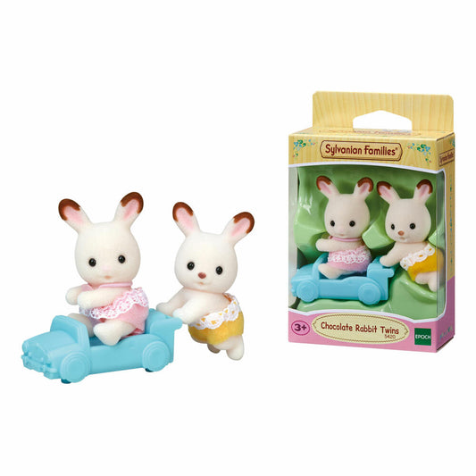 Sylvanian Families Chocolate Bunny Twins, Siblings, Child, Rabbits, Figures, Toy Figures, L5420