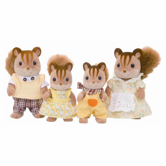 Sylvanian Families Walnuss Eichhörnchen Familie, Spielfiguren, Figuren, Spielzeug, Kinder, 4172