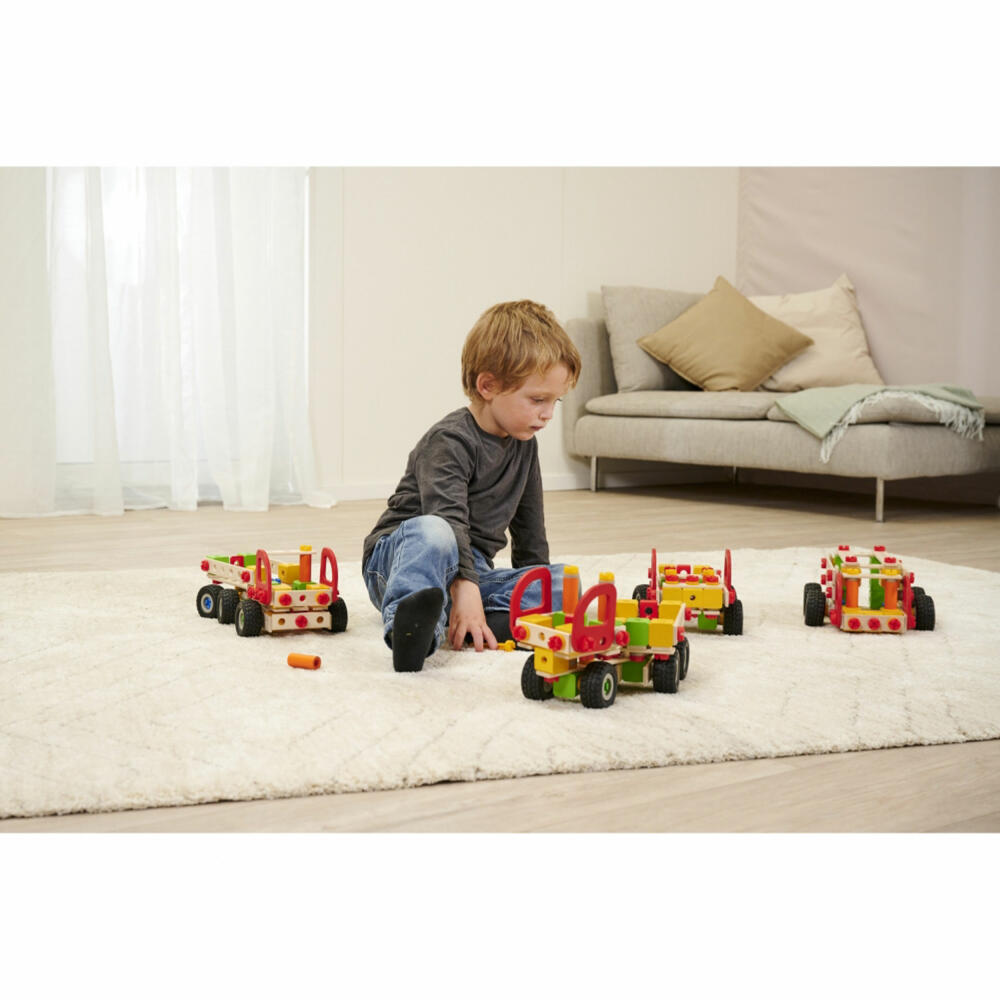 Eichhorn Constructor Trucks, 135 pcs., Construction Set, Vehicle Models, Delivery Vans, Construction Kit, 100039200