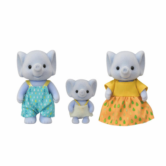 Sylvanian Families Elephant Family, Toy Figure, Game Figure, Elephant, Mother, Father, Families, 5376