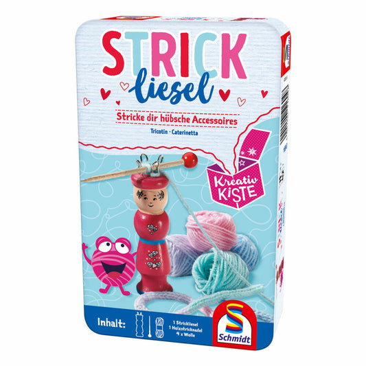 Schmidt Spiele Strickliesel, creative game, travel game, board game, game, 1 player, 51604