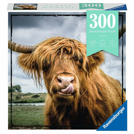 Ravensburger Puzzle Moment Highland Cattle, Erwachsenenpuzzle, Kurzpuzzle, 300 Teile, 13273