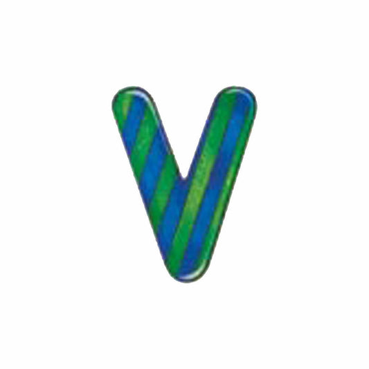 Selecta Toy Alphabet V, Letter, Children's Room Decoration, Wooden Toy, Wood, 8 cm, 60922