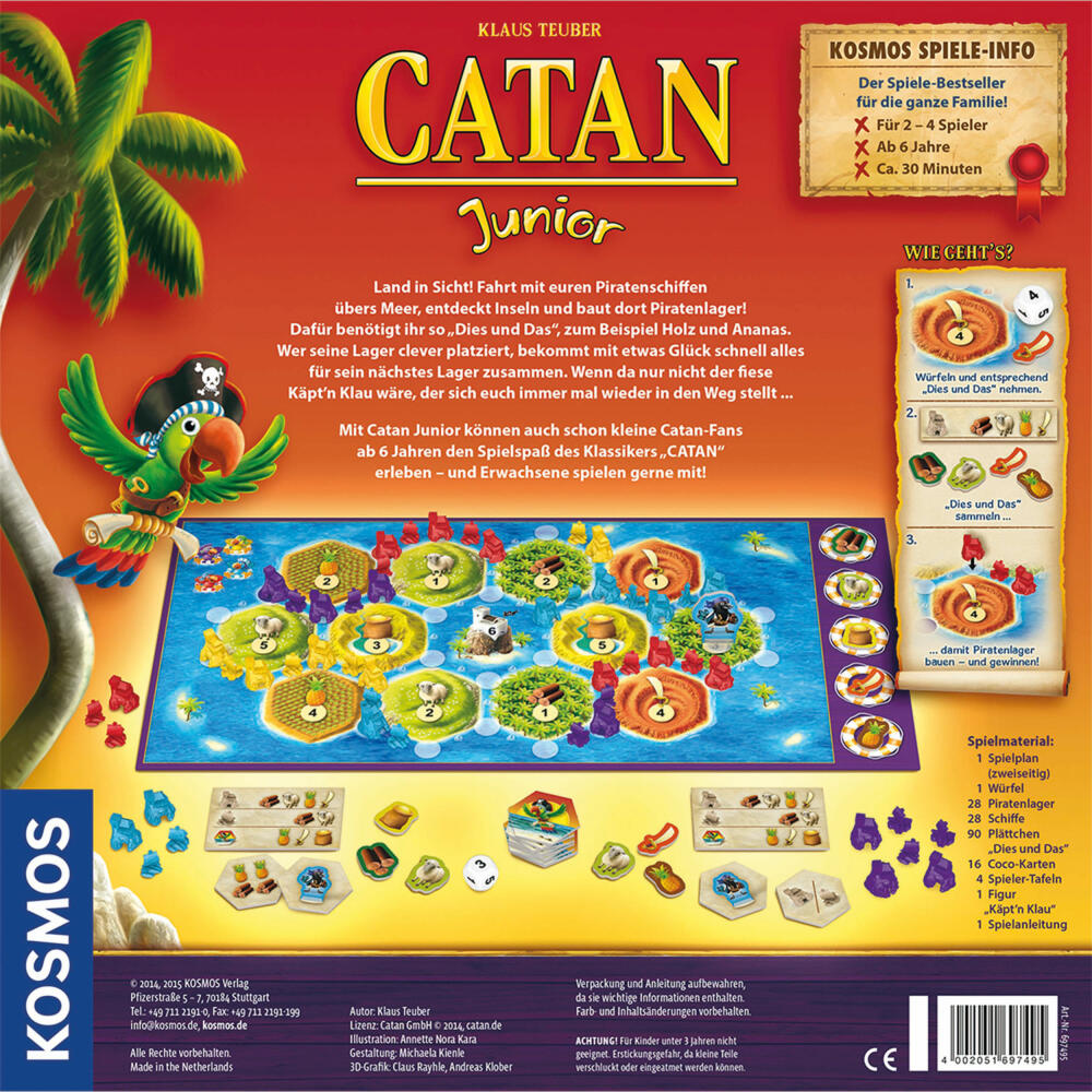 KOSMOS Catan - Junior, strategy game, strategy and adventure, game for children, ages 6 and up, 697495