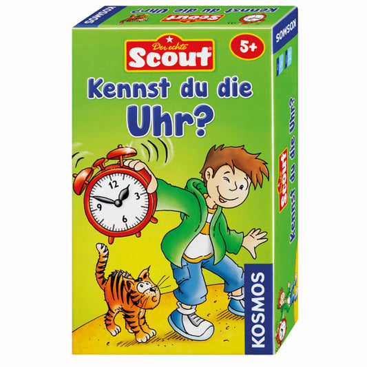 KOSMOS Children's Games Scout Do you know the clock?, card game for children, learn the time, from 5 years, 710545