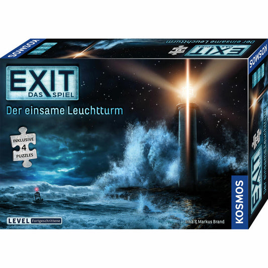 KOSMOS EXIT Das Spiel + Puzzle - Der einsame Leuchtturm, Puzzle, Spiel, Familienspiel, ab 12 Jahren, 698881