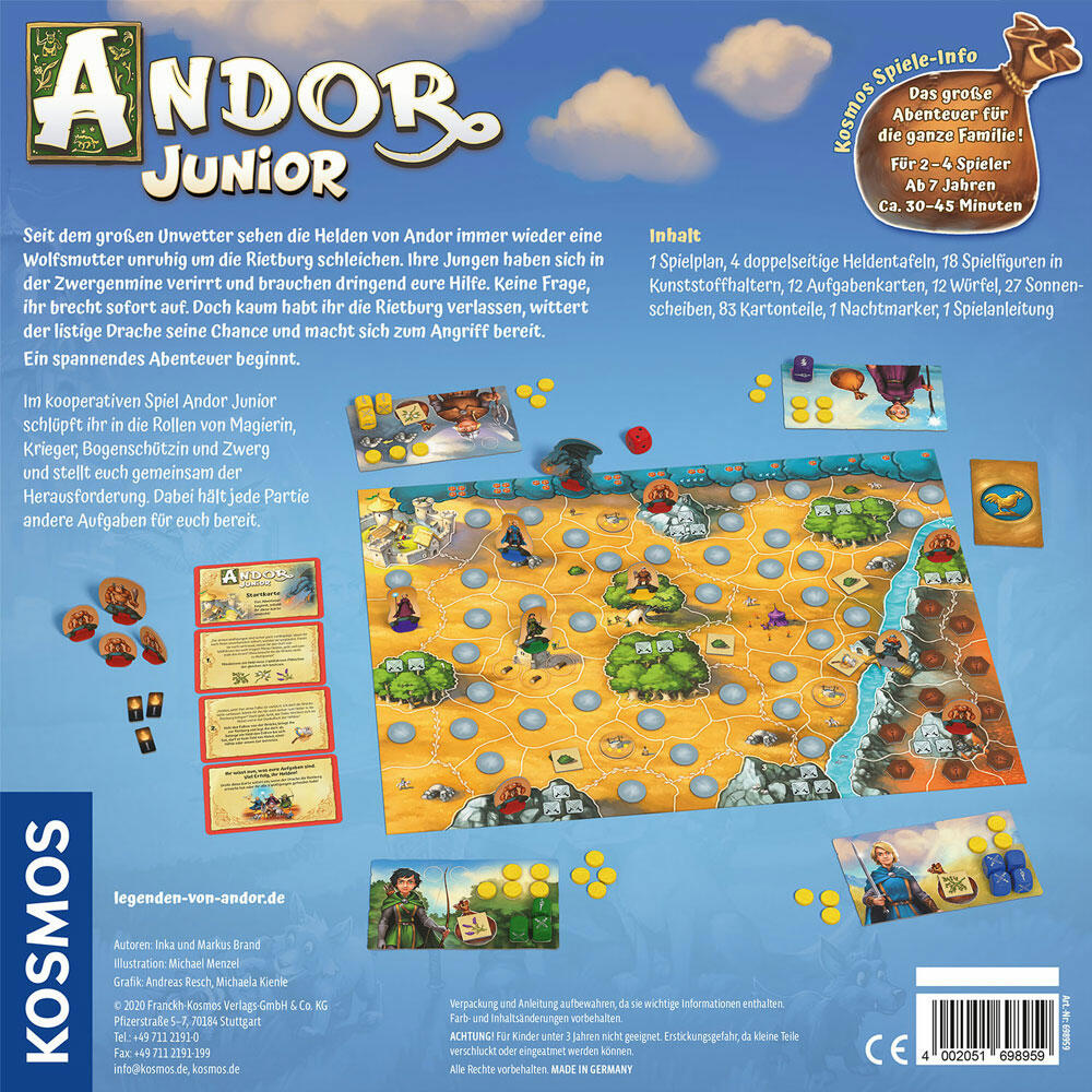 KOSMOS Andor Junior, Kinderspiel, Spielen, Spielzeug, Karten, Geschenk, ab 7 Jahren, 698959