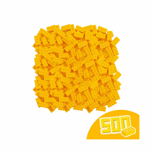 Simba Blox 500 Yellow 8-piece bricks loose, building blocks, children's toys, 500 pieces, yellow, 104118917