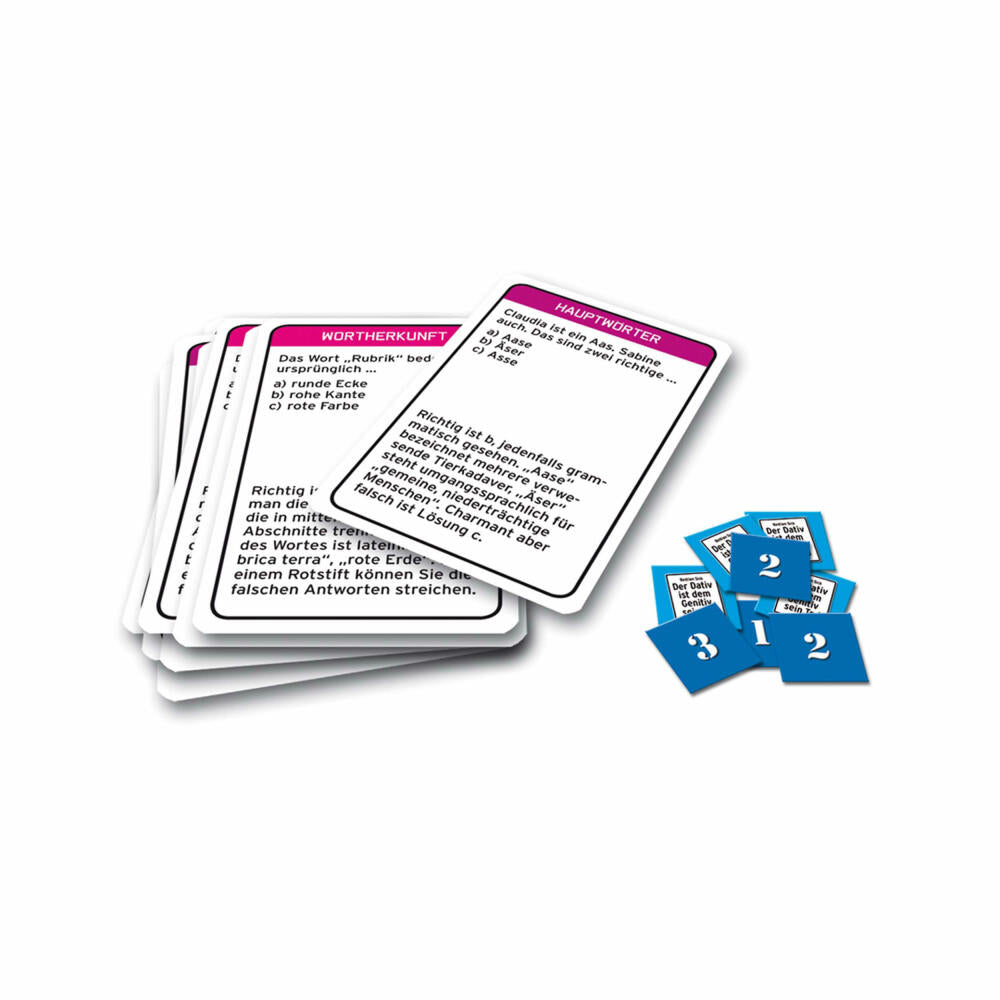 KOSMOS Family Games The dative is the death of the genitive - Bring-along game, game to go with the book, Bastian Sick, German language, ages 12 and up, 699352