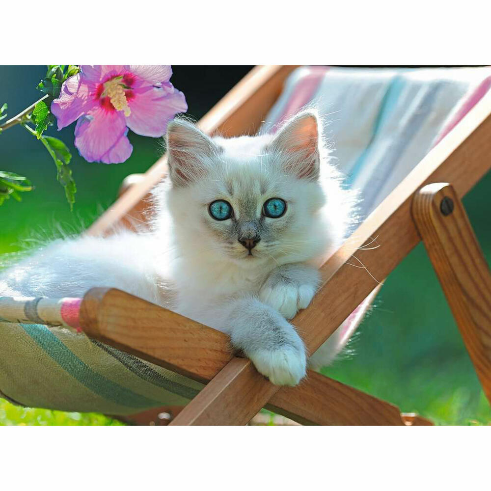 Ravensburger Children's Puzzle White Kitten, Puzzle with XXL Pieces, 200 XXL Pieces, 13289