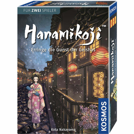 KOSMOS Family Games Hanamikoji, Geisha, Japan, Game for Two, Ages 10+, 692940