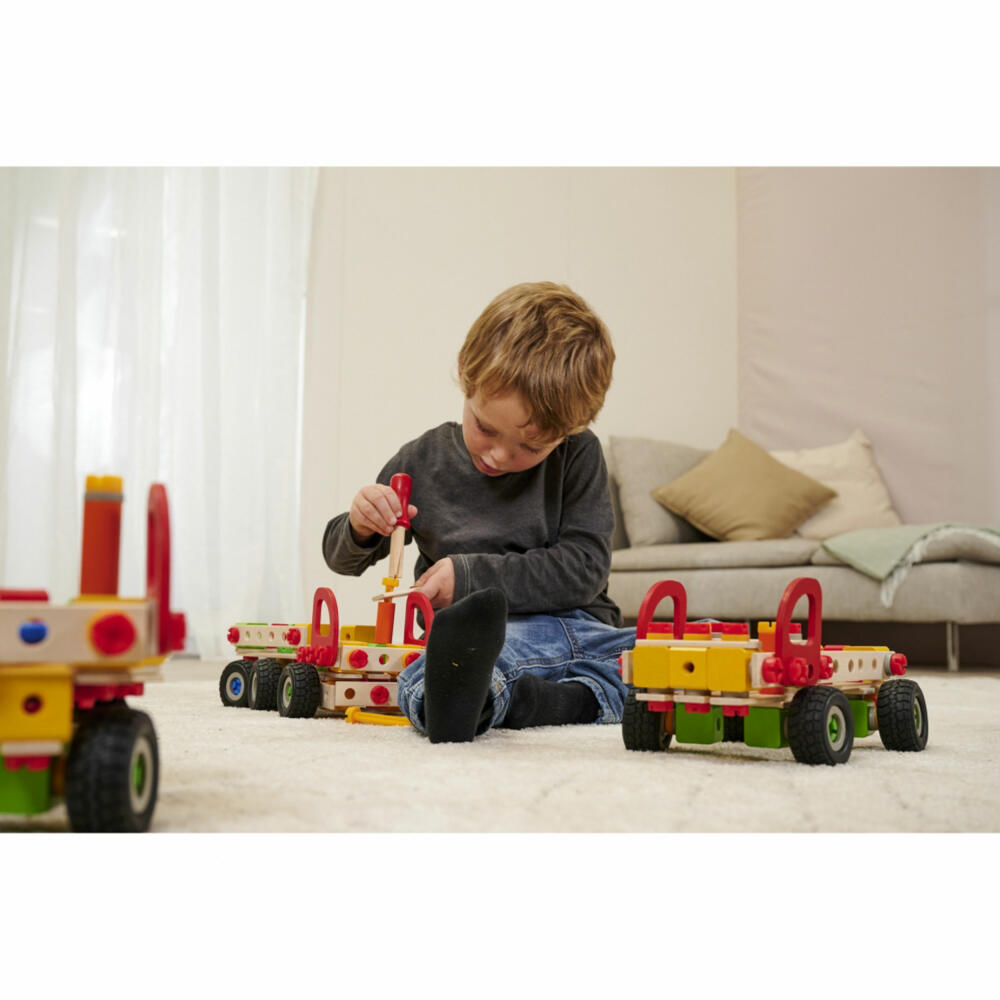 Eichhorn Constructor Trucks, 135 pcs., Construction Set, Vehicle Models, Delivery Vans, Construction Kit, 100039200