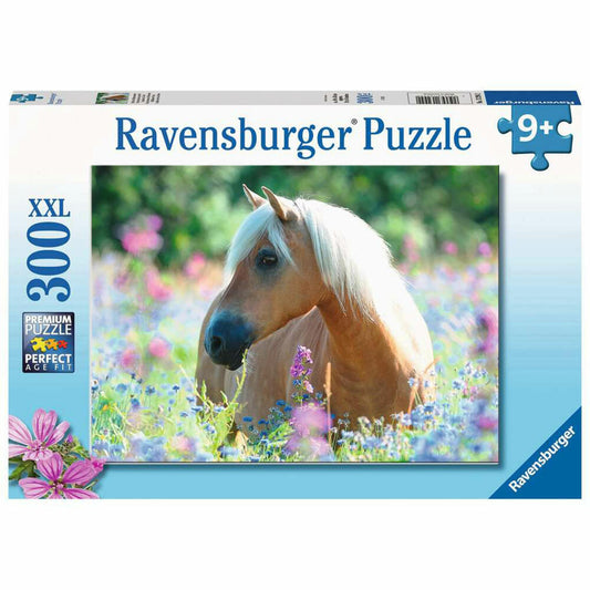Ravensburger children's puzzle Horse in a sea of ​​flowers, puzzle with XXL pieces, 300 XXL pieces, 13294