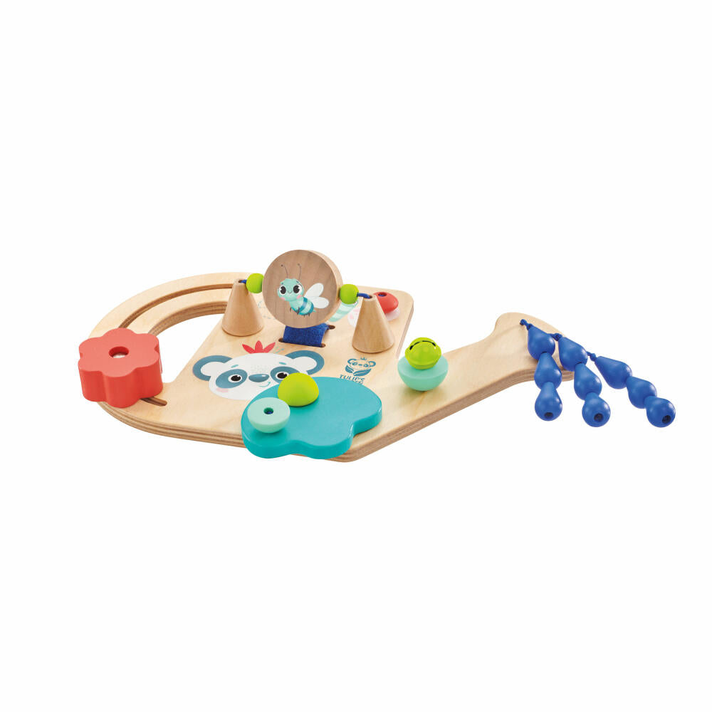 Selecta Tulips Garden Motor Skills Board Watering Can, Motor Skills Toy, Toy, Wood, 25 cm, 61075
