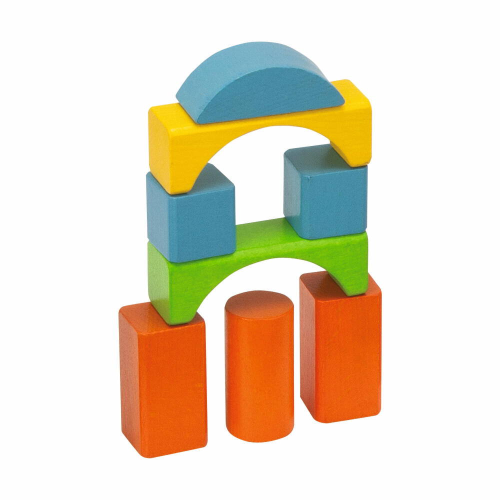 Eichhorn Colorful Wooden Building Blocks, 75 pcs., Building Blocks, Construction Toys, Wooden Toys, Wooden Toys, 100088011