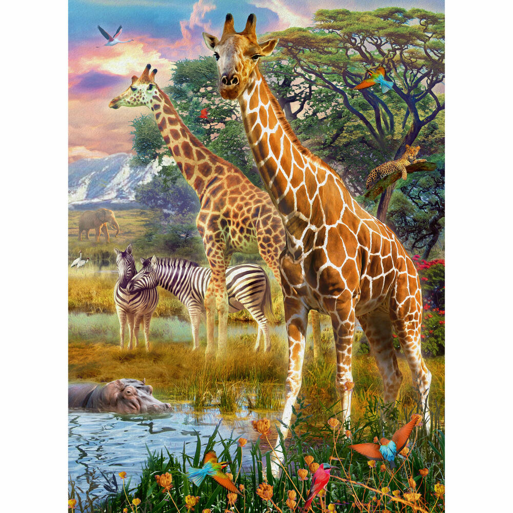 Ravensburger Puzzle Colorful Savanna, Children's Puzzle, Puzzle Game, XXL Format, 150 Pieces, 12944