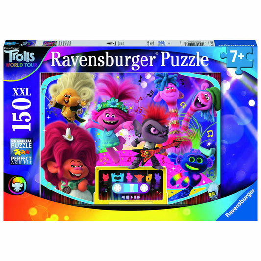 Ravensburger Puzzle Trolls Together We Are Strong, Children's Puzzle, Laying Game, Children's Game, Puzzle Game, 150 Pieces XXL, 12913