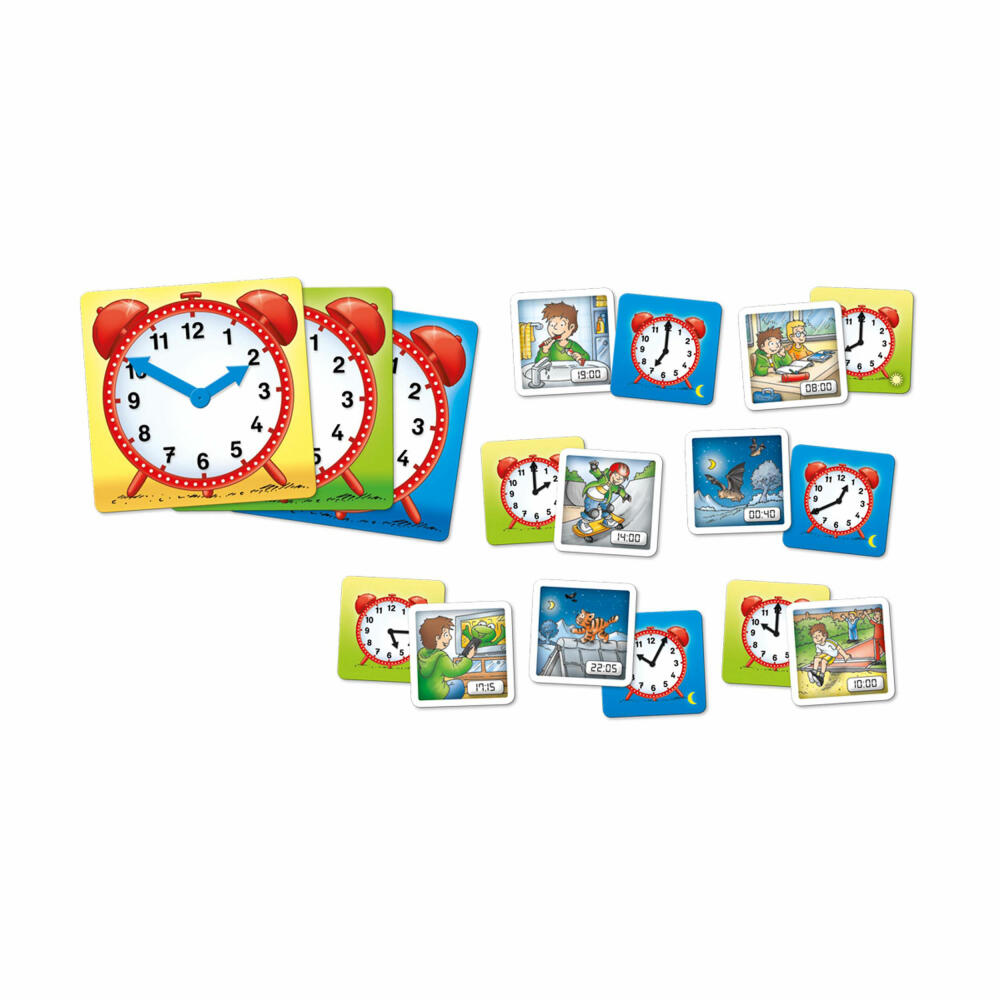 KOSMOS Children's Games Scout Do you know the clock?, card game for children, learn the time, from 5 years, 710545