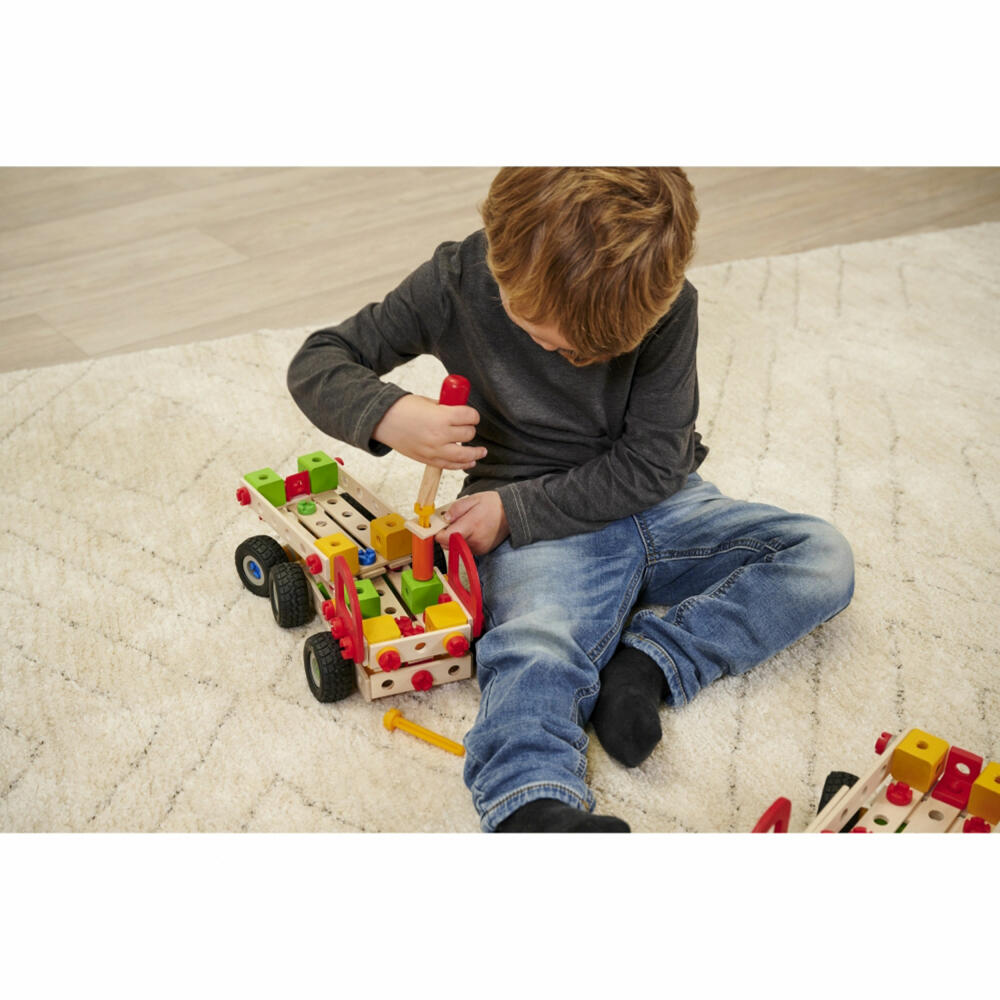 Eichhorn Constructor Trucks, 135 pcs., Construction Set, Vehicle Models, Delivery Vans, Construction Kit, 100039200