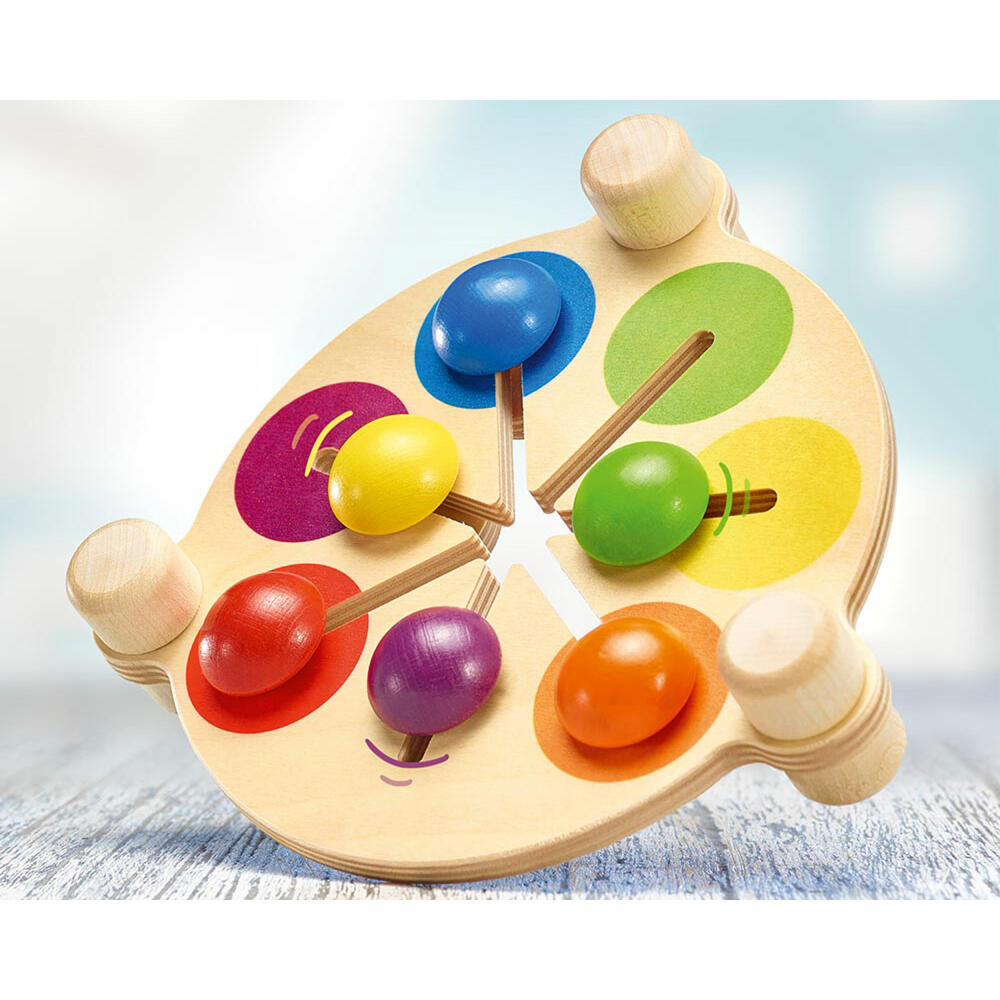 Selecta toy color pusher, motor skills, toddler game, toddler toy, wood, 19 cm, 62013