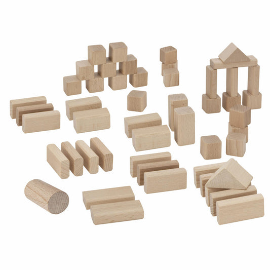 Eichhorn Nature Wooden Building Blocks, 50 pcs., Building Blocks, Construction Toys, Wooden Toys, Wooden Toys, 100050141