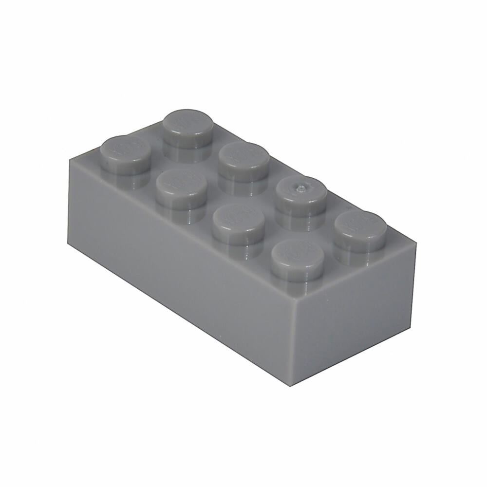 Simba Blox 40 Graue 8er Steine in Dose, Bausteine, Klemmbausteine, Spielzeug, kompatibel mit bekannten Spielsteinen, 40 Stück, 104114539