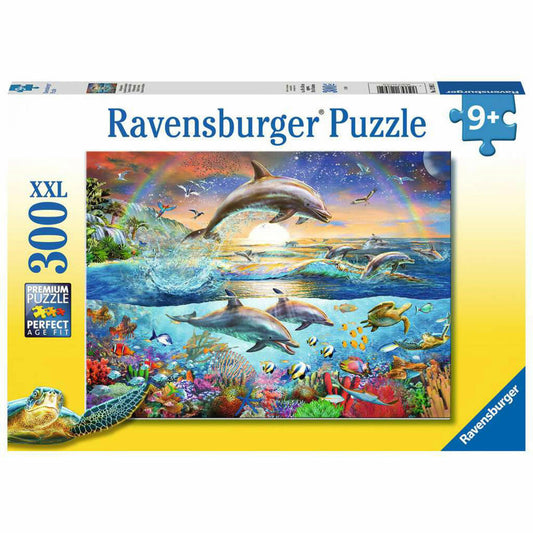 Ravensburger Kinderpuzzle Delfinparadies, Puzzle mit XXL-Teilen, 300 XXL Teile, 12895