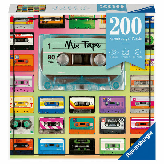 Ravensburger Puzzle Moment Mix Tape, Adult Puzzle, Children's Puzzle, Puzzles, 200 Pieces, 12962