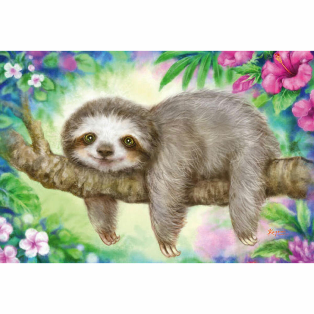 Schmidt Spiele Panda Sloth &amp; Lama, Children's Puzzle, Children's Puzzle, Children's Puzzles, 3 x 24 pieces, 56368