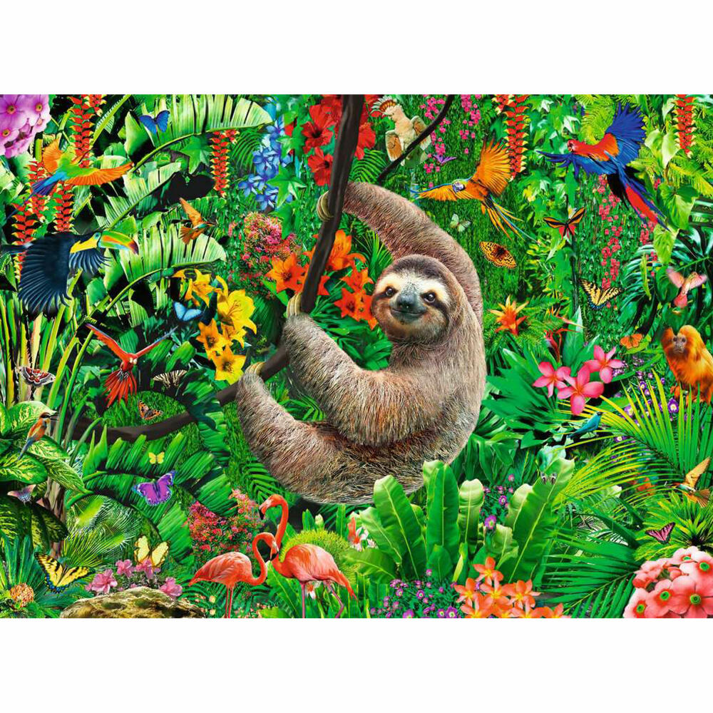 Ravensburger Children's Puzzle Cozy Sloth, Puzzle with XXL Pieces, 300 XXL Pieces, 13298