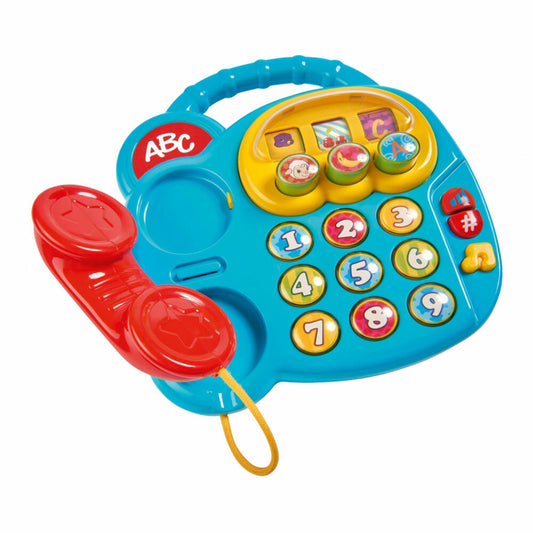 Simba ABC Buntes Telefon, mit Sound, Spielzeugtelefon, Spielzeug, ab 6 Monaten, 104010016