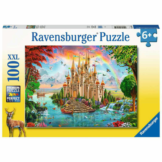 Ravensburger Kinderpuzzle Märchenhaftes Schloss, Puzzle mit XXL-Teilen, 100 XXL Teile, 13285