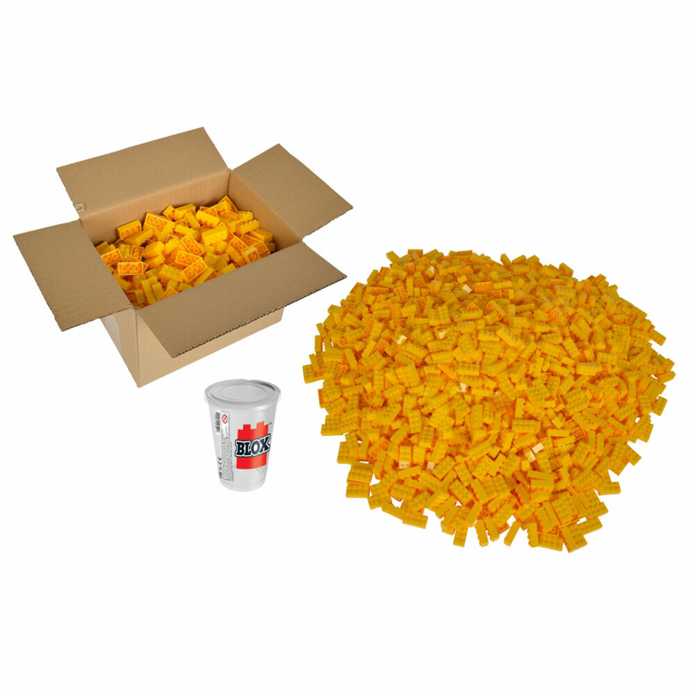 Simba Blox 500 Yellow 8-piece bricks loose, building blocks, children's toys, 500 pieces, yellow, 104118917