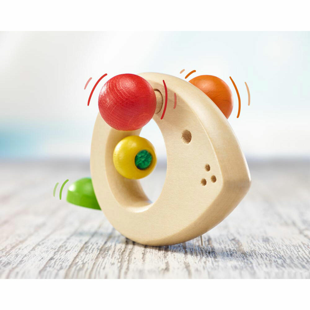 Selecta Spielzeug Topino Mouse Grasping Toy, Grasping Toy, Baby Game, Baby Toy, Wood, 8 cm, 61030
