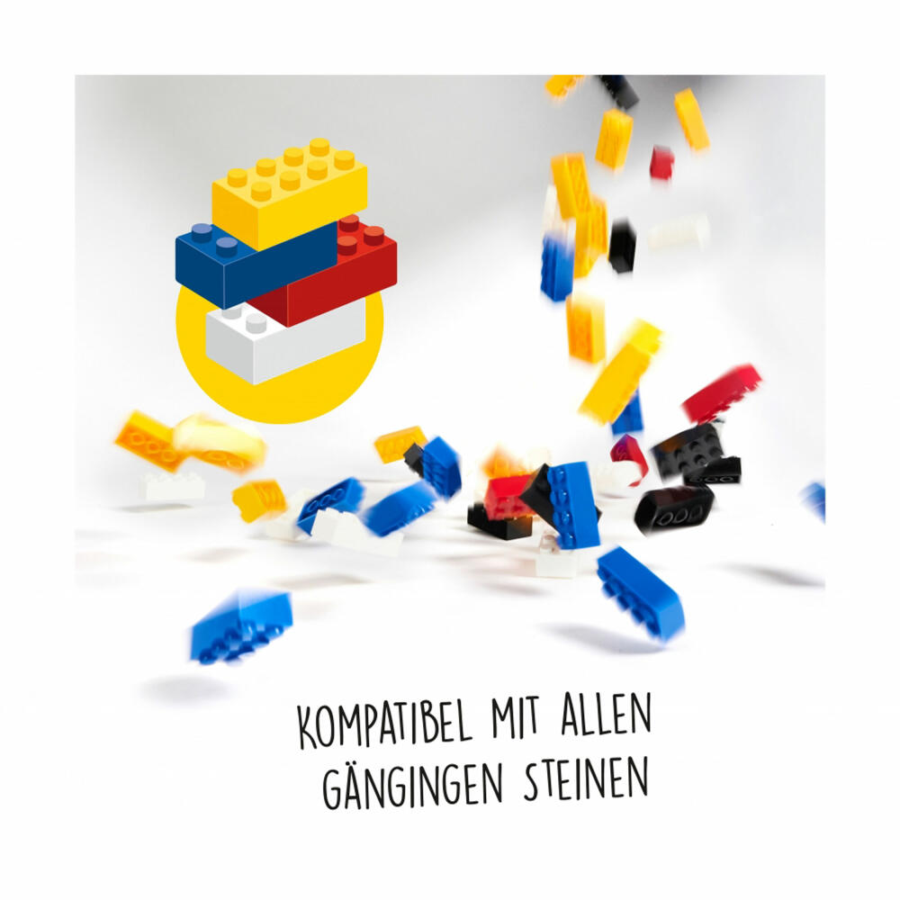 Simba Blox 1000 Grüne 4er Steine lose, Bausteine, Klemmbausteine, kompatibel mit bekannten Spielsteinen, 1000 Stück, 104114552