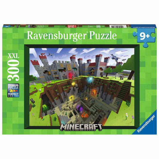 Ravensburger Kinderpuzzle Minecraft Cutaway, Puzzle mit XXL-Teilen, 300 XXL Teile, 13334
