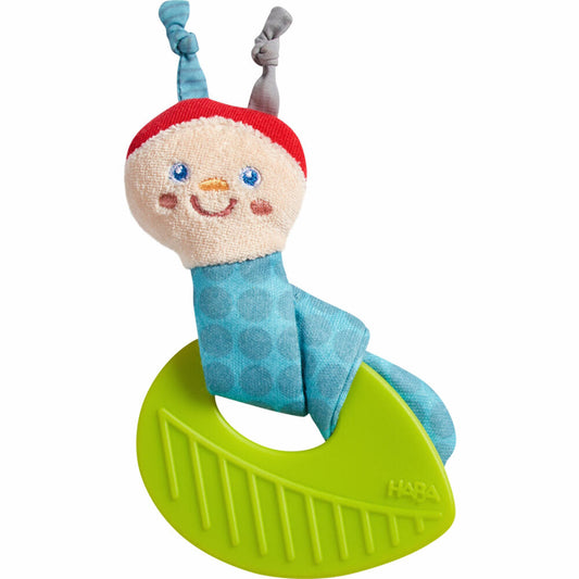 HABA Beißkerl Caterpillar, teething ring, grasping toy, rattle, toy, from birth, 1306957001
