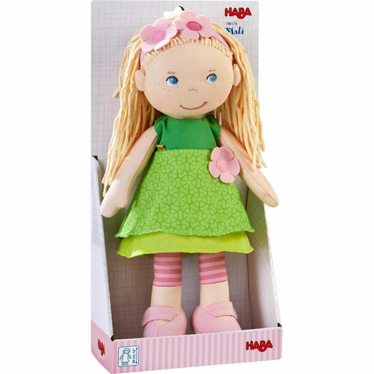 HABA Doll Mali, cuddly doll, cloth doll, play doll, plush doll, 30 cm, 1306578001