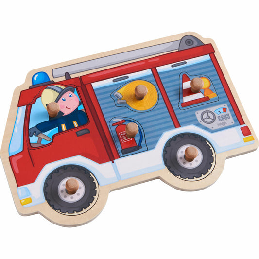 HABA Gripping Puzzle Fire Engine, Children's Puzzle, Puzzle, Children, from 12 months, 1304594001